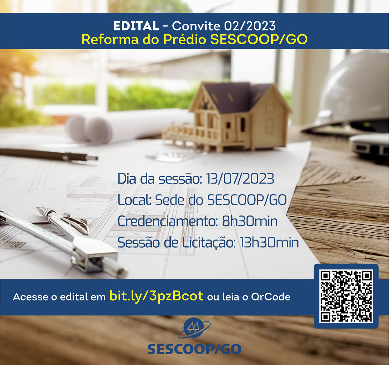  Licitação - Reforma Externa CC 02/2023 (SESCOOP/GO)