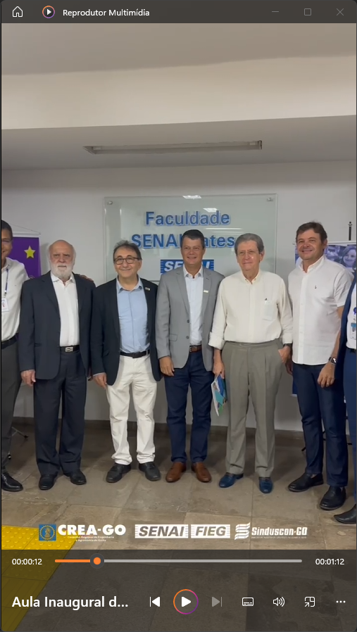 video Aula Inaugural da Pós Graduação MBI em Residência Técnica em Engenharia Civil